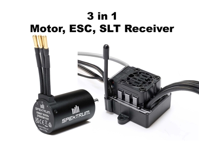 3 in 1  Firma 3660-4000Kv  with SLT 45A Brushless ESC / SLT Rx - SPMXSE4510RX - SPMX-1096