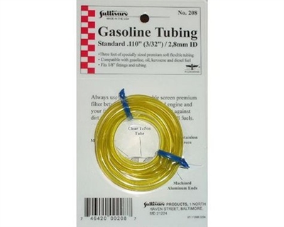 Gas Tubing, 3', Medium, 3/32", Yellow SUL208