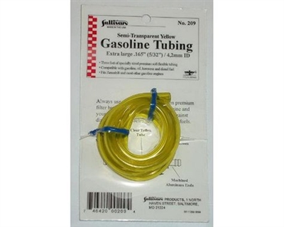 Gas Tubing, 3', Extra-Large, 5/32", Yellow SUL209