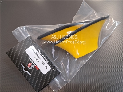 Skywing RC Fiberglass Landing Gear Cuffs Yellow 101"-104"