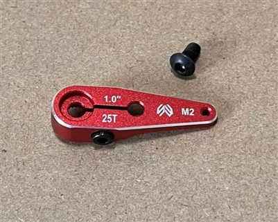 SW Lightweight Servo Arm  1" 25T M2 RED