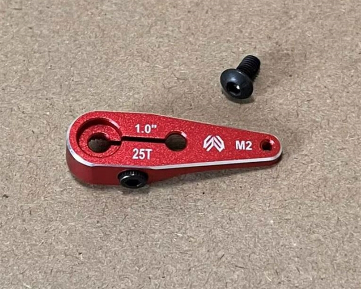 SW Lightweight Servo Arm  1" 25T M2 RED