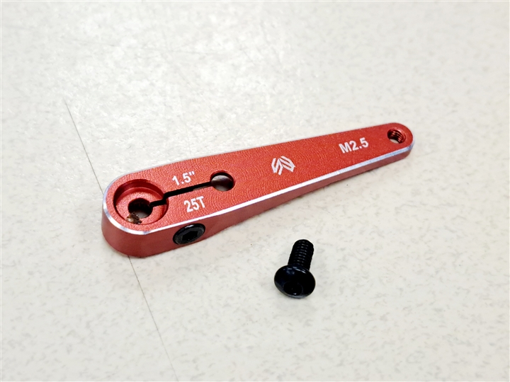 SW Lightweight Servo Arm  1.5" 25T  M2.5 RED