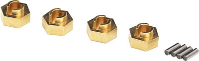 SXTF10H Brass Stock Wheels hub 7mm hex SCX24