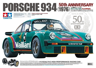 Tamiya 47524 Rc Porsche 934 (1976) 50Th Anniversary