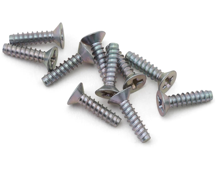 312 Tamiya 3x12mm Self Tapping Flat Head Screw (10) TAM50581