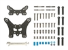 Tamiya TT-02B Carbon Damper Stays Front & Rear Black - TAM54754