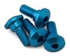 Tamiya Aluminum Servo Step Screws (Blue) (4) TAM54862