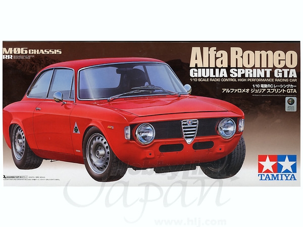 Tamiya Alfa Romeo Giulia Sprint GTA 1/10 On-Road Car Kit with HobbyWing 1060 ESC - TAM58486