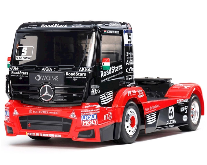 Tamiya Tankpool24 Mercedes Actros 1/14 4WD with HobbyWing 1060 ESC,  TAM58683