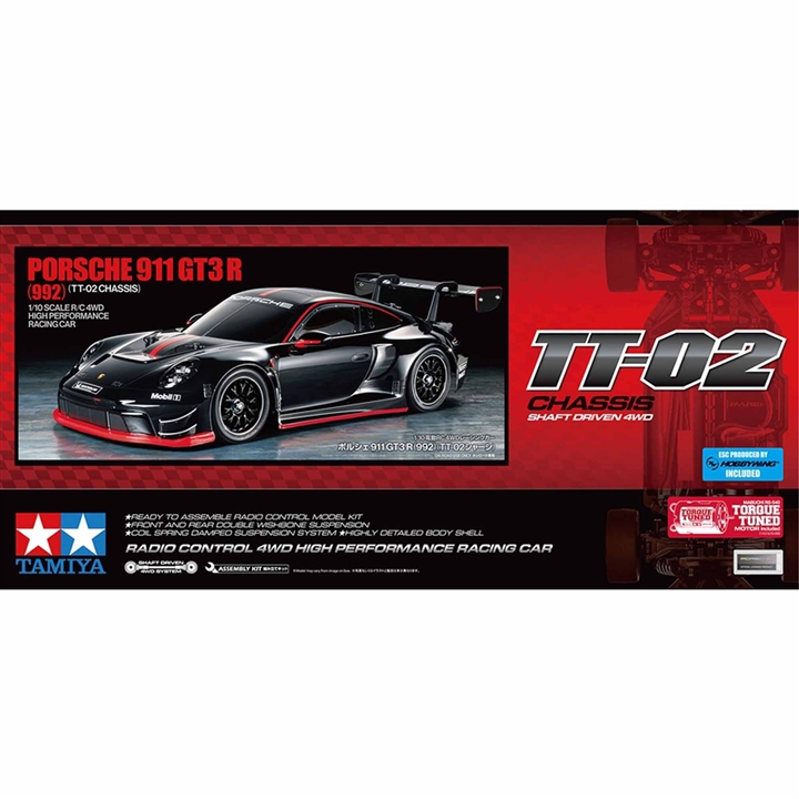 Tamiya Porsche 911 GT3 R 1/10 4WD Electric Touring Car Kit (TT-02