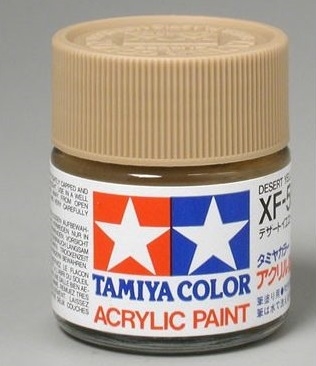 Tamiya XF-59 Flat Desert Yellow Acrylic Paint (10ml) TAM81759