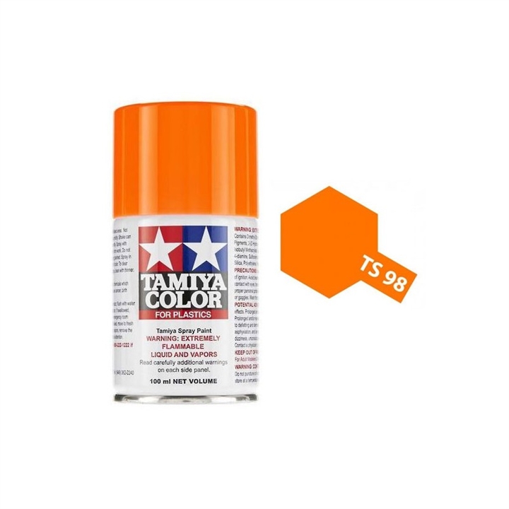 Spray Lacquer TS-98 Pure Orange - 100ml Spray Can TAM85098