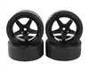 Pre-mounted Drift Tires (4) 26mm: TT01 TAM9400564