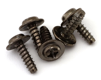 310  Tamiya 3x10mm Self Tapping Flanged Philips Screws (5) TAM9805662