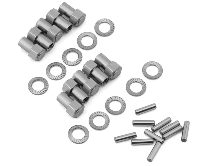Treal Hobby Brass Extended Wheel Hub Hexes Hardware Set for Traxxas TRX-4M - TLHTTRX-4M-91