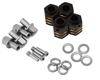 Treal Hobby Brass Extended Hex Hubs for Traxxas TRX-4 (Black) (4) (+10mm) TLHTTRX4-20