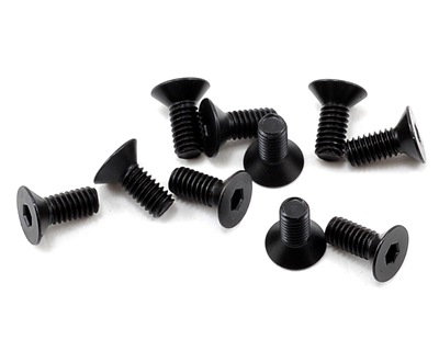 2506 M2.5 x 06 Flat Head Screws, M2.5 x 6mm (10) TLR235003