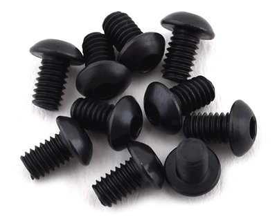 2504 Button Head Screws, M2.5x4mm (10) TLR245012