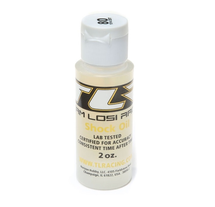 SILICONE SHOCK OIL, 80WT, 1014CST, 2OZ TLR74016