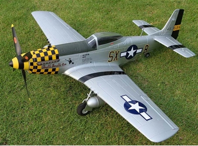 Top RC P-51D Mustang 750mm/30.00in EPO Electric RC Airplane PNP Yellow - TOP-017B