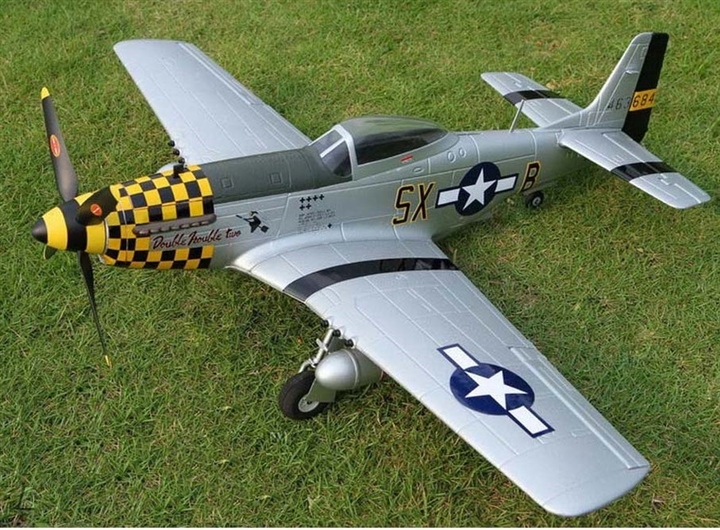 Top RC P-51D Mustang 750mm/30.00in EPO Electric RC Airplane PNP Yellow - TOP-017B