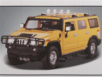 Hummer H2 SUV 1/18 scale (Yellow)