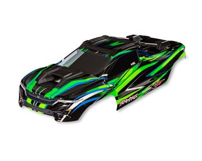 Traxxas Body, Mini XRT, green (painted, decals applied) TRA10712-GRN