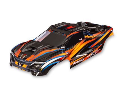 Traxxas Body, Mini XRT, orange (painted, decals applied) TRA10712-ORNG
