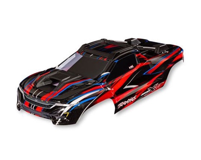 Traxxas Body, Mini XRT, red (painted, decals applied) TRA10712-RED