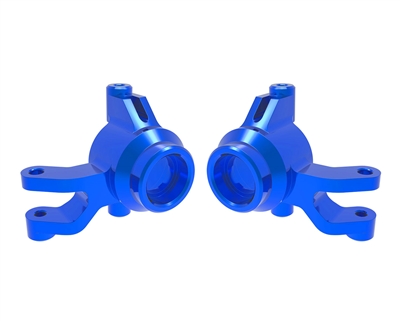 Blue Aluminum Steering Blocks (L&R) TRA10734-BLUE