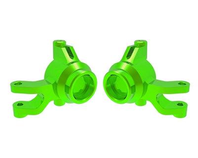 Green Aluminum Steering Blocks (L&R) Part Number:  10734-GRN