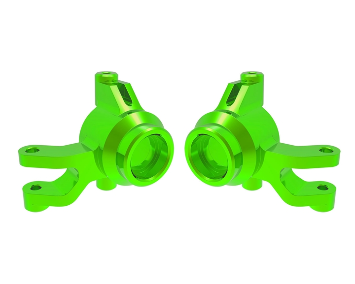 Green Aluminum Steering Blocks (L&R) Part Number:  10734-GRN