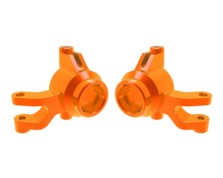 Orange Aluminum Steering Blocks (L&R) Part Number:  10734-ORNG
