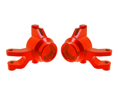 Red Aluminum Steering Blocks (L&R) Part Number:  10734-RED