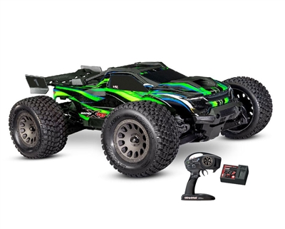 Traxxas Mini XRTÂ® Brushless 1/16 4WD RTR Monster Truck (Green) w/TQi 2.4GHz Radio, Battery & USB-C Charger - TRA108076-1GREEN