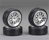 Traxxas Tires, Pro-Trax On-Road (Medium Compound With Contoured Inserts) (Mounted And Glued To Part #4872 Wheels) (2 Left, 2 Right) TRA4873