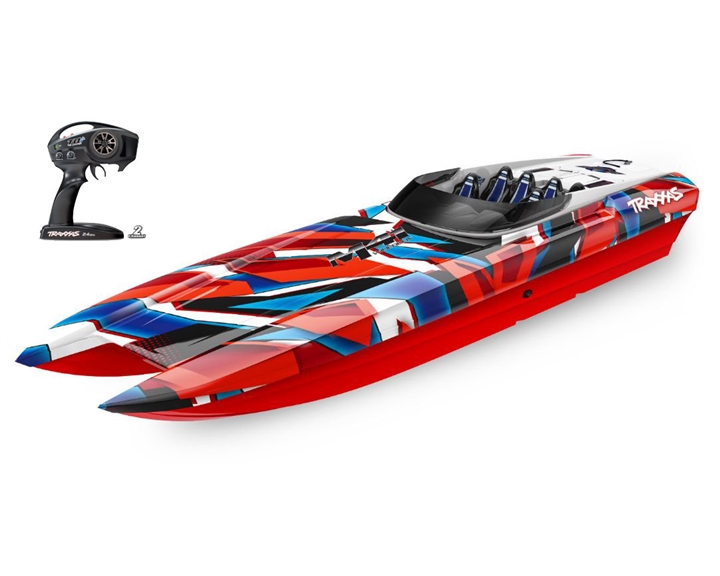 Traxxas DCB M41 Widebody 40" Catamaran Race Boat RedR - TRA57046-4REDR