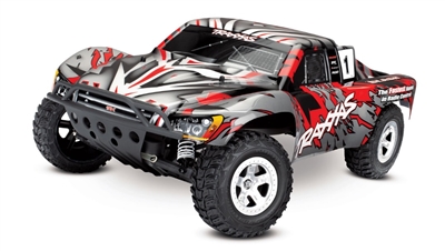 Traxxas Slash 2WD 1/10 RTR Electric Short Course Truck Red, No Battery/Charger, Brushed ESC XL-5 with Titan 12t TRA58024REDX