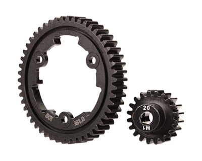 Traxxas Steel Wide-Face 1.0 Spur & Pinion Gear (50/20T)  TRA6450