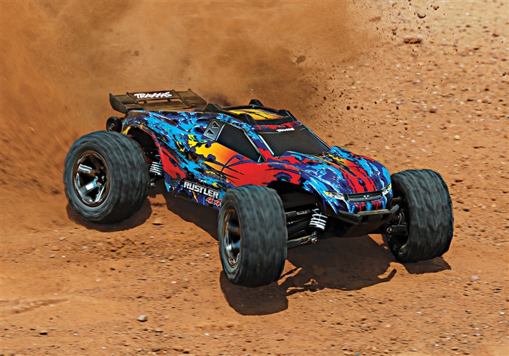 Traxxas Rustler VXL Brushless 1/10 RTR 4x4 Stadium Truck - Red TRA670764