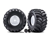 Traxxas Assembled T&W Terra Groove Tire L&R - White Wheel,  TRA7689