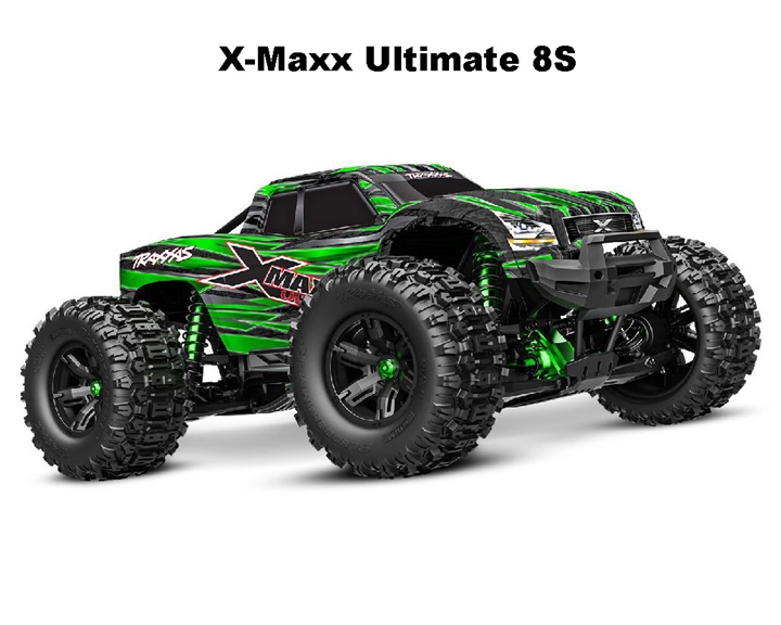 Traxxas X-Truck X-Maxx Ultimate 8S 4x4 RTR - Green - TRA77097-4GREEN