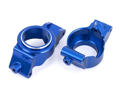 Traxxas Caster Blocks (C-Hubs) 6061-T6 Aluminum (Blue) L&R, X-MAXX, XRT