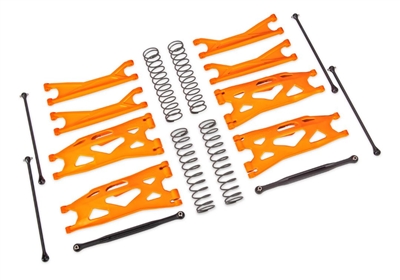 Traxxas X-Maxx WideMaxx Suspension kit,  Orange - TRA7895T