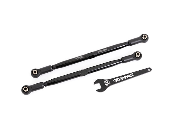 Traxxas Toe links front TUBES Black-anodized (2) TRA7897A