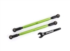 Traxxas Toe links front TUBES Green-anodized (2) TRA7897G