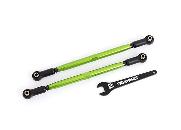 Traxxas Toe links front TUBES Green-anodized (2) TRA7897G