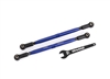 Traxxas Toe links front TUBES Blue-anodized (2) TRA7897X