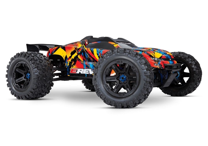 Traxxas E-Revo VXL 2.0 RTR 4WD Electric Monster Truck Solar Flare TRA860864